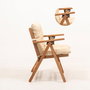 Hanah Home Silla de Jardín My027 Natural y Crema